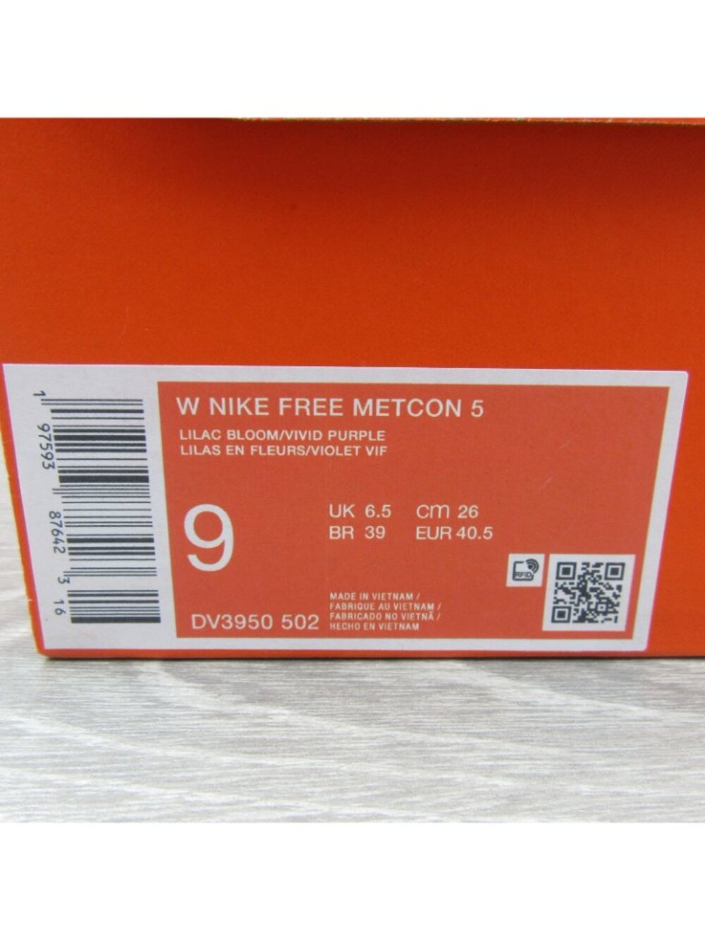 Nike Free Metcon 5 Gym Training Shoes Womens Size 9 Lilac Grape NEW - Picture 13 of 13